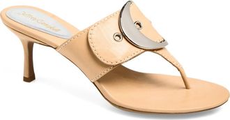 Jeffrey Campbell Solani Buckle Accent Sandal in Natural Silver at Nordstrom, Size 8.5