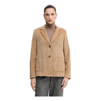 Benetton Dames, Jassen, Bruin, Maat: S Corduroy