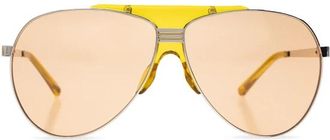 The Attico Amelia zonnebril - Dames - Zonnebrillen - Geel - ONE Size - Accessoires