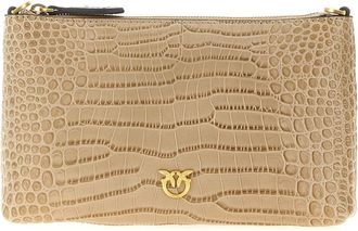 Pinko Pinko, Dames, Tassen, Beige, Maat: ONE Size Katoen