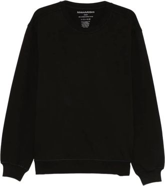 maharishi crew neck sweatshirt - men - Organic Cotton - M - Black