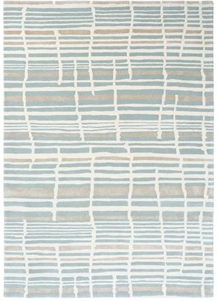 Florence Broadhurst Designer Teppich Tortoiseshell Stripe Jade - handgetuftet