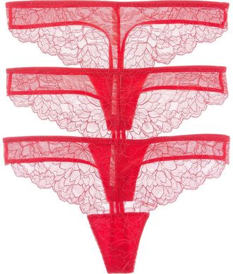 OnGossamer Ongossamer 2Pk Luxe Lace Thong