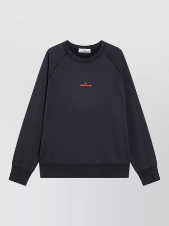 Stone Island graphic print sweater raglan sleeves knitwear