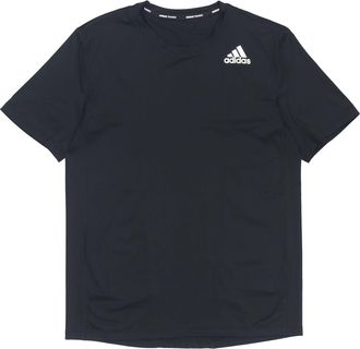 adidas TF Turf Ss Ftd Round Neck Sports Short Sleeve Black GM5040