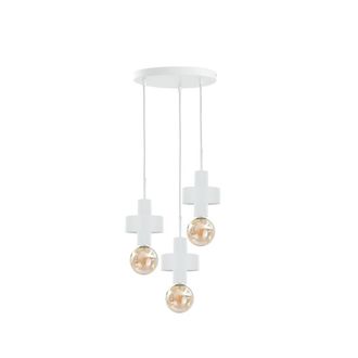 Netlighting Unica Cluster Pendant Ceiling Light White 35cm 3x E27