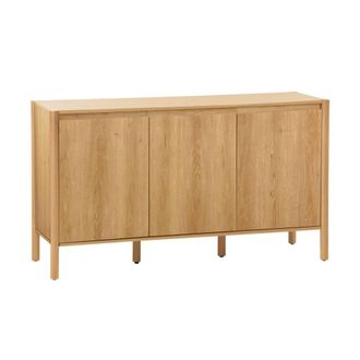 Sweeek Aparador con 3 puertas, 140cm, natural