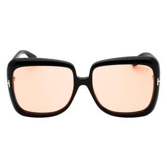 Tom Ford Lorelai Zonnebril In Glanzend Zwart
