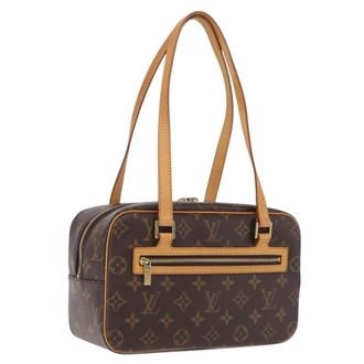 Louis Vuitton Cite Monogram Canvas Brown Canvas Handbag (Pre-Owned)
