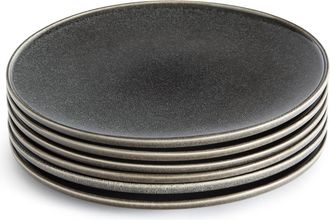 La Redoute Interieurs Set van 6 platte borden, in aardewerk, Onda