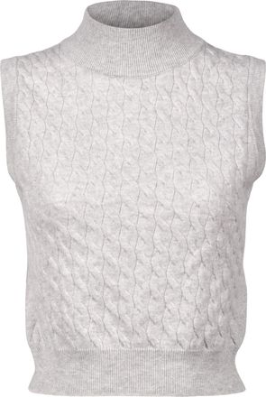 Brunello Cucinelli Gray Cashmere Womens Sweater