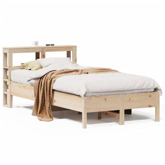 Berkfield Home Bed Frame without Mattress 75x190 cm Small Single Solid Wood Pine in Brown