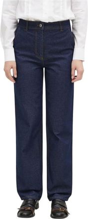 Maison Kitsun&eacute; Rechte jeans - Dames - Jeans - Blauw - Maat: W27 Denim