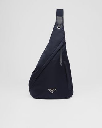 Prada Re-Nylon and leather backpack