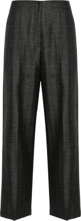 Forte_Forte Wijde broek - Dames - Wijde Broeken - Grijs - 3XS - Broeken