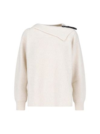 Isabel Marant White Thais Alpaca Sweater