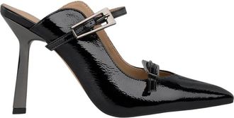 Alma En Pena Gespte enkelband schoen - Dames - Muiltjes - Zwart - 40 EU - Schoenen
