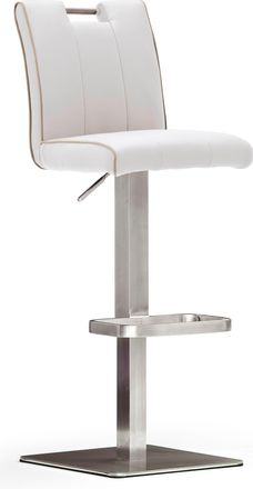 MCA Furniture Bistrostuhl »BARBECOOL Barhocker Bistrostuhl Tresenhocker« () mit Rückenlehne, Bodenplatte eckig, 180° drehbar, Sitzhöhe von 55-80cm