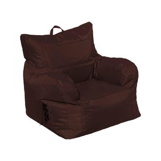 Talamo Italia Dmora Fauteuil Rembourr&eacute; Avec Accoudoirs, Couleur Marron, Dimensions 80 X 80 X 80 Cm