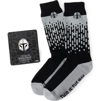 Cufflinks Inc. Mandalorian Crew Socks & Helmet Lapel Pin Gift Set in Multi at Nordstrom