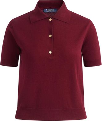 Max Mara Tops, Dames, Bruin, XS, Pomposa Poloshirt