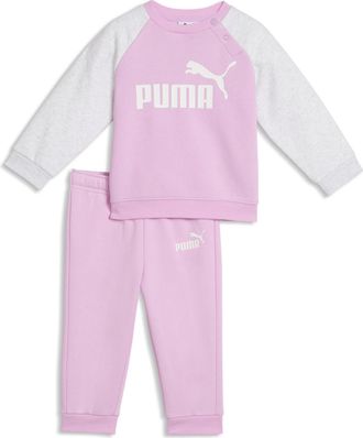 Puma Completo girocollo Minicats Essentials Raglan per bimbi ai primi passi, Abbigliamento, Rosa, 12-18M