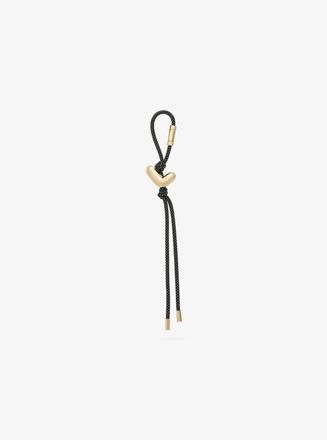 Michael Kors Initial Gold-Tone and Speckled Cord Bag Charm
