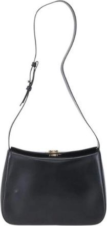 Ferragamo Pre-owned Shoulder Bags, female, Black, Size: ONE SIZE Pre-owned Leather Shoulder Bag
