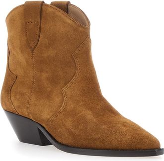 Isabel Marant Womens Ankle Boots Dewina Suede Brown