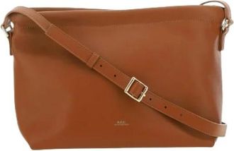 A.P.C. A.p.c., Tassen, Dames, Bruin, ONE Size, Leer, Drawstring Bag