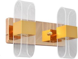 Netlighting Bilbao Integrated Led Wall Lamp Gold 26cm