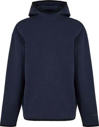 HUGO BOSS Mens Sw Snug Hood 10276675 01 Polo Shirt in Dark Blue - Size X-Large