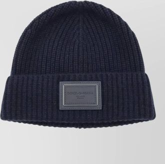 Dolce & Gabbana ribbed cashmere beanie