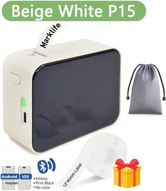 OEM Impresora De Etiquetas Bluetooth P15 Mini, Autoadhesiva, Con Conexi&oacute;n Mediante Aplicaci&oacute;n, Compatible Con Ios Y Android Para El Hogar, La Oficina Y La