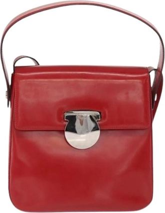 Ferragamo Pre-owned Handbags, female, Red, Size: ONE SIZE Pre-owned Handbag