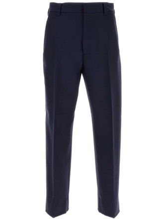 Ermenegildo Zegna straight-leg wool trousers - Blue