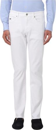 HUGO BOSS Heren, Jeans, Wit, Maat: W35
