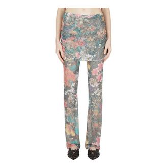 Rave Review Leggings, female, Multicolor, Size: L Mane Flower Pants