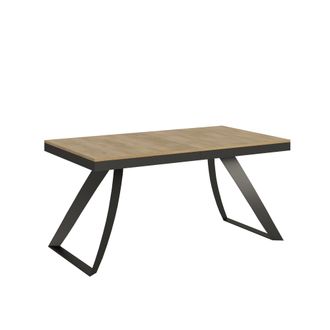 Itamoby Tavolo Allungabile 90x160/420 Cm Proxy Evolution Quercia Natura Telaio Antracite
