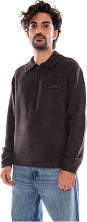 Levi's Boulder Quarter Zip - Heren - Vesten met rits - Bruin - S - Wol - Hoodies & sweatvesten