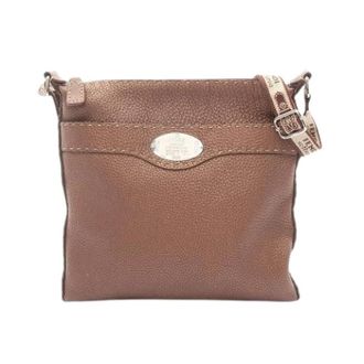 Fendi Pre-owned Cross Body Bags, female, Brown, Size: ONE SIZE Pre-owned Selleria Leather Shoulder Bag