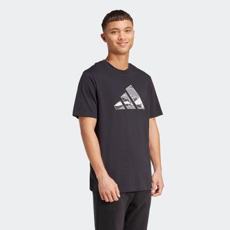 adidas T-Shirt ADIDAS SPORTSWEAR M CAMO LOGO T, Herren, Gr. L, schwarz, Obermaterial: 100% Baumwolle, Rundhals, Shirts T-Shirt, sportlicher Stil, ohne Versch