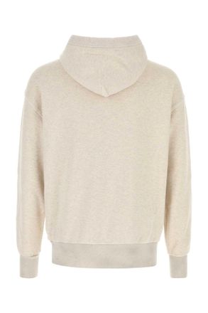 Prada Mens Melange Sand Cotton Sweatshirt Naturale Felpe