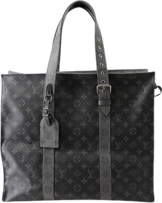 Louis Vuitton Pre-owned Monogram Eclipse Tote Bag - Dames - Vintage Shopper - Zwart - ONE Size - Vintage
