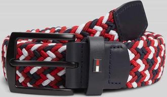 Tommy Hilfiger Geflochtener G&uuml;rtel Modell DENTON in Marine, Gr&ouml;&szlig;e 105