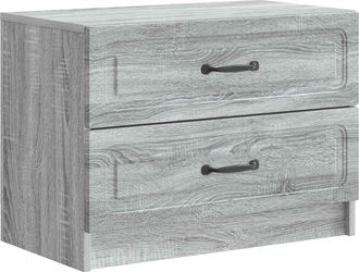 vidaXL Armario De Noche Gris Sonoma 62 X 34,5 X 44,5 Cm Vidaxl