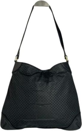 Gucci Pre-owned Shoulder Bags, female, Black, Size: ONE SIZE Pre-owned Leather Shoulder Bag