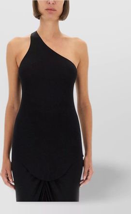 Rick Owens one-shoulder floor-length fitted dress