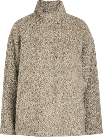 Eileen Fisher Eileen Fisher Melange Alpaca-blend Jacket - Beige - L (UK 18-20 / XL)