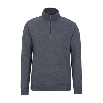 Mountain Warehouse Heren Bamburgh Trui met halve rits (Marine)